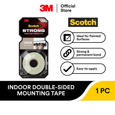 3M Scotch®室内双面安装胶带110-S12，12毫米x1.5米/110-M12，12毫米x4米
